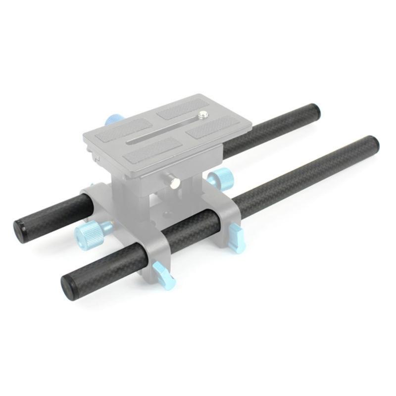 10/15/25/30/40cm Carbon Fiber Tube Rod 15mm Telephoto Lens Support for Rig Rail Clamp System Follow Focusing DSLR Camera
