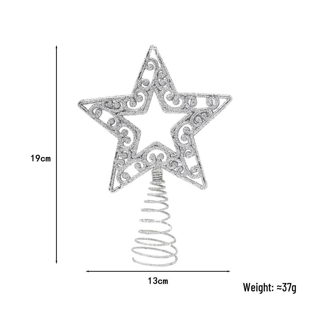 

Gold Iron Art Five-Point Star Tree Topper - Christmas Decoration Ornament