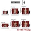 2pcs, 2D FLAT PRINTING Curtains (Without Rod) FestiveReindeer Modern Fashionable Curtainments during the Christmas holiday