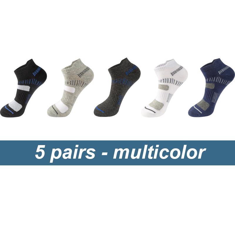 10 párov vysokokvalitné pánske členkové ponožky Bavlna Atletické Polstrované Priedušné Neformálne Športové ponožky Nové Pánske krátke ponožky Veľkosť38-46