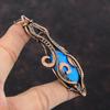 Sleeping Beauty Turquoise Pendant Copper Wire Wrapped Pendant Dainty Copper Jewelry Handmade Pendant Wire Wrap Gemstone Jewelry Wedding Gift