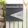 Boris Anthracite Mailbox With Inscriptions