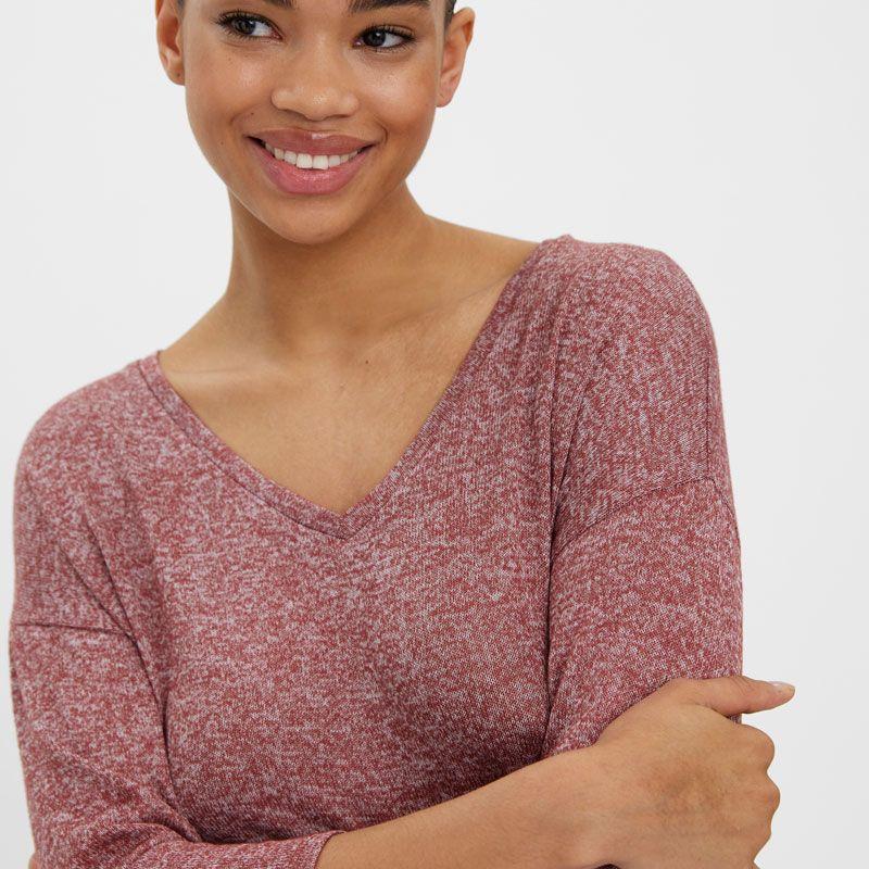 Oversized Fine Knit Sweater Brianna 3/4 Sleeves Woman VERO MODA