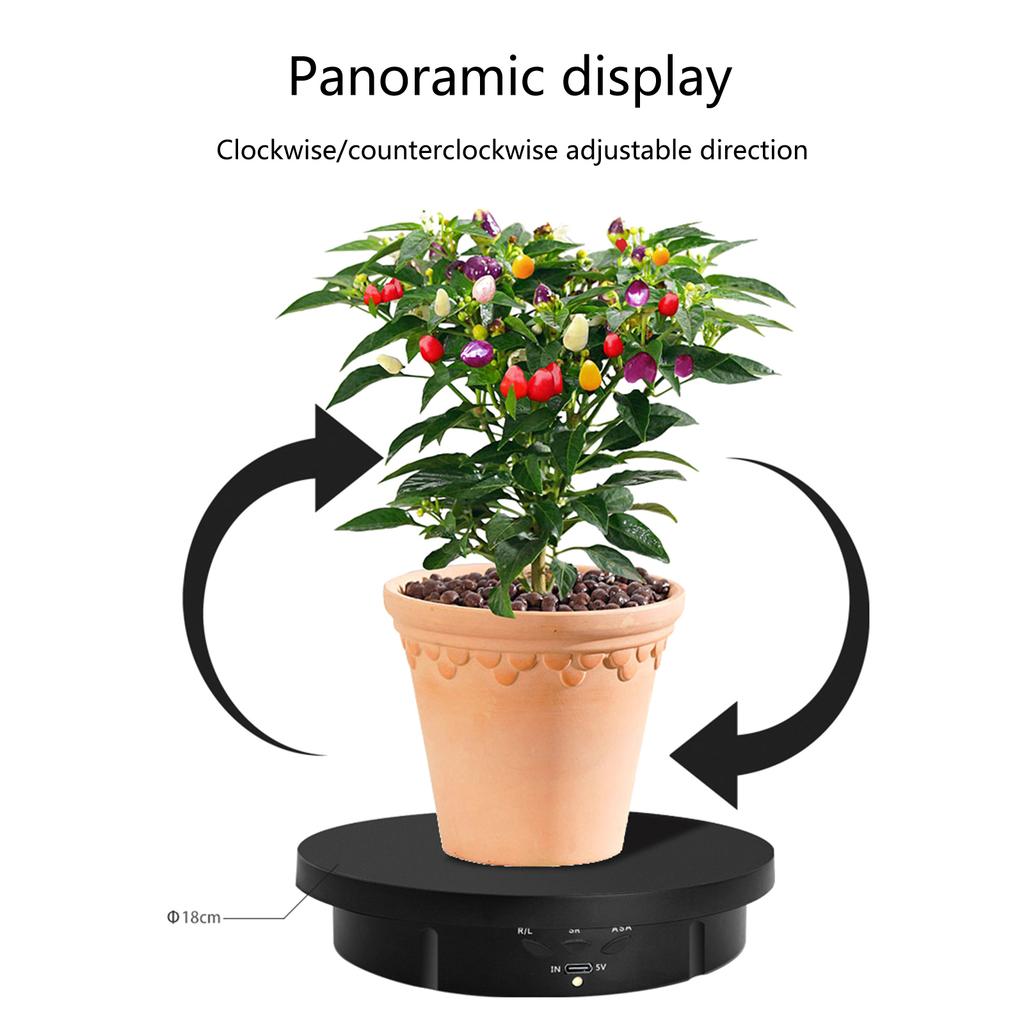 Electric Turntable Automatic Rotating Display Stand Remote Control Turntable Display Stand 3 in 1 Combination Base