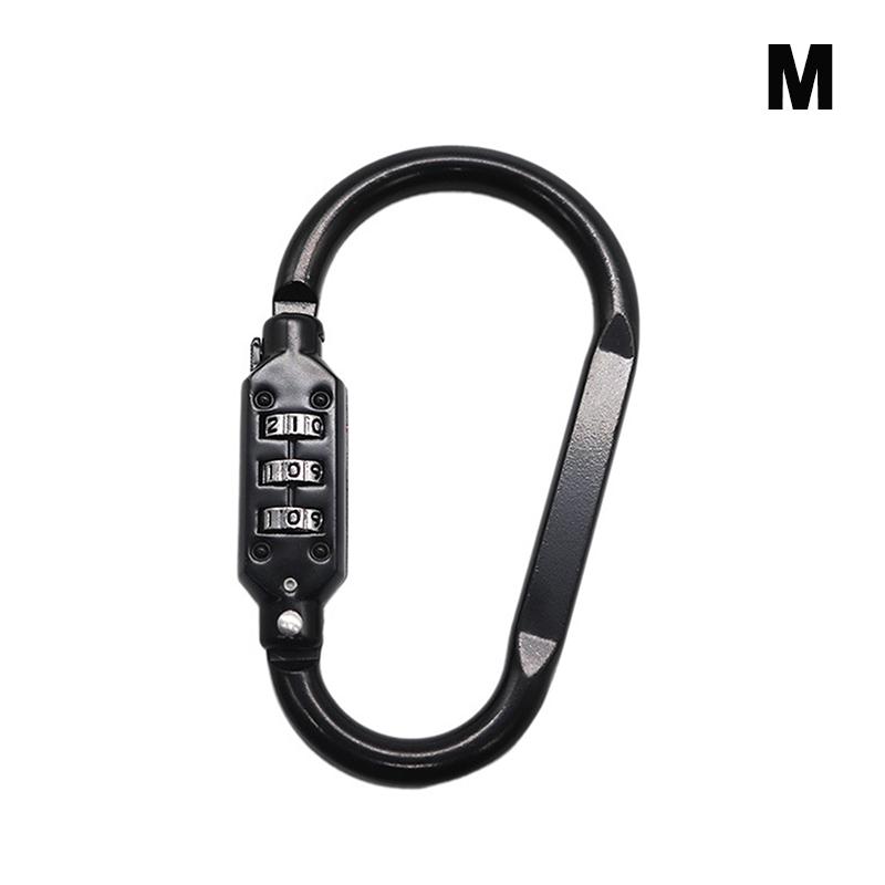 Aluminum Alloy Combination Lock Padlock Buckle Basket Helmet Lock Gourd Buckle Waterproof Anti-Theft Hook