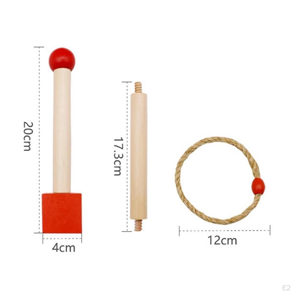 Outside Toss Game Adults Family Interactive Education Toy Playset Wooden Throwing Games