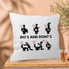 Abstract Humour Bad Smell Funny Cushion Cover Inches Farmhouse Decor Home Throw Pillow Covers for Couch Decorations