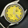 AUTOMATIC 7009A VINTAGE SEIKO 5 JAPAN MENS GOLDEN COLOR DIAL WATCH A701665-5 R206c-a701665