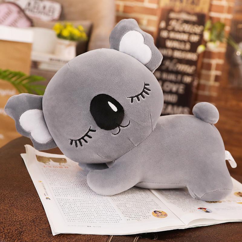 Lying Plush Koala Toy Cartoon Stuffed Animal Doll Cute Decoration Gift Kids