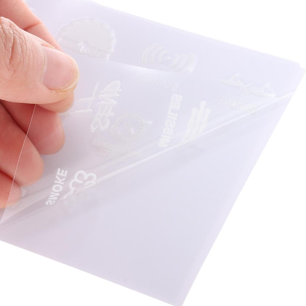 4PCS Car Sticker Decal, Car Switch Button Sticker 15 Patterns Novelty Stickers for Car