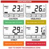 WBGT + HI Heat Index Checker Stress Meter Υγρασίας θερμοκρασίας υδρογείου αέρα