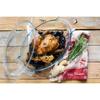 Pyrex 460a000 Auflaufform Oval 5,8L Glas mit Deckel Transparent