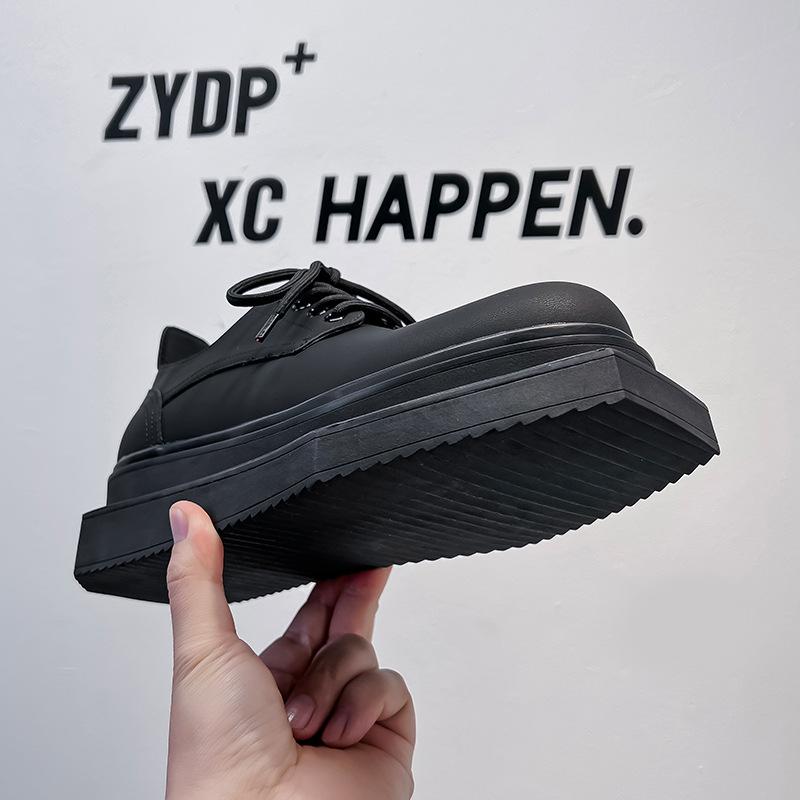 Leather shoes men's wide feet comfortable super soft tooling trendy shoes popular breathable best man leather shoes work shoes men 6556-A