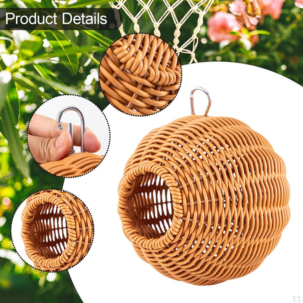 Vogel Hängematte Nest Haus Zubehör Handgewebt Atmungsaktiv Robust Sitzstange Ständer Hängebett für