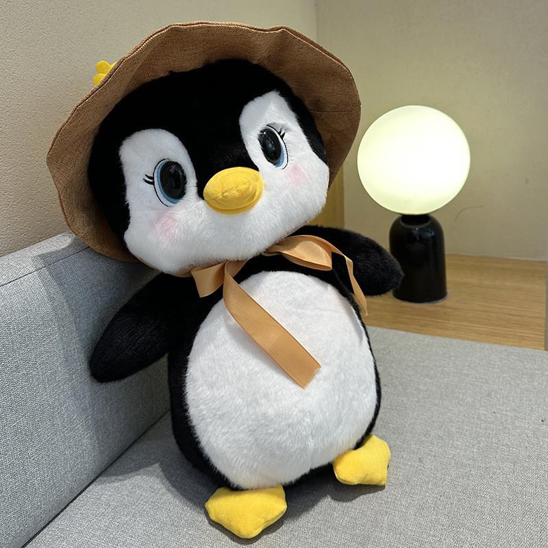 Cute Penguin Plush Toy Stuffed Animal Doll Soft Short Plush Kids Birthday Gift