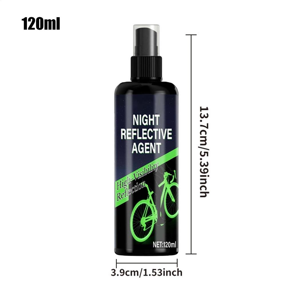 Vernice spray riflettente Spray marcatura fluorescente per esterni Vernice trasparente luminescente al buio Vernice per marcatura luminosa per bicicletta