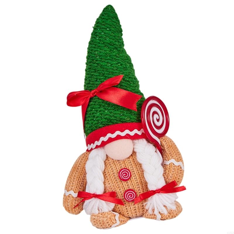 62KD Big Nose Christmas Gnomes, Plushes Christmas Tabletop Holidays Decoration for Home Display