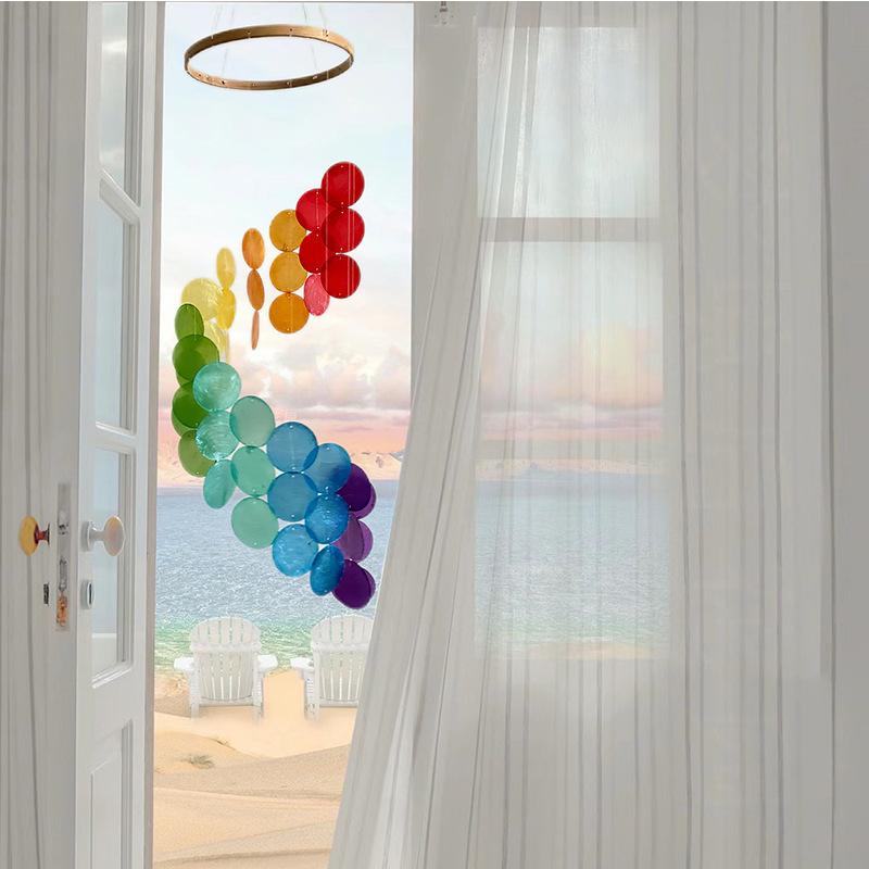 

Подвески-колокольчики из ракушек для улицы, ручной работы, декор в прибрежном стиле для дома/улицы, садовый декор, отличный подарок для женщин