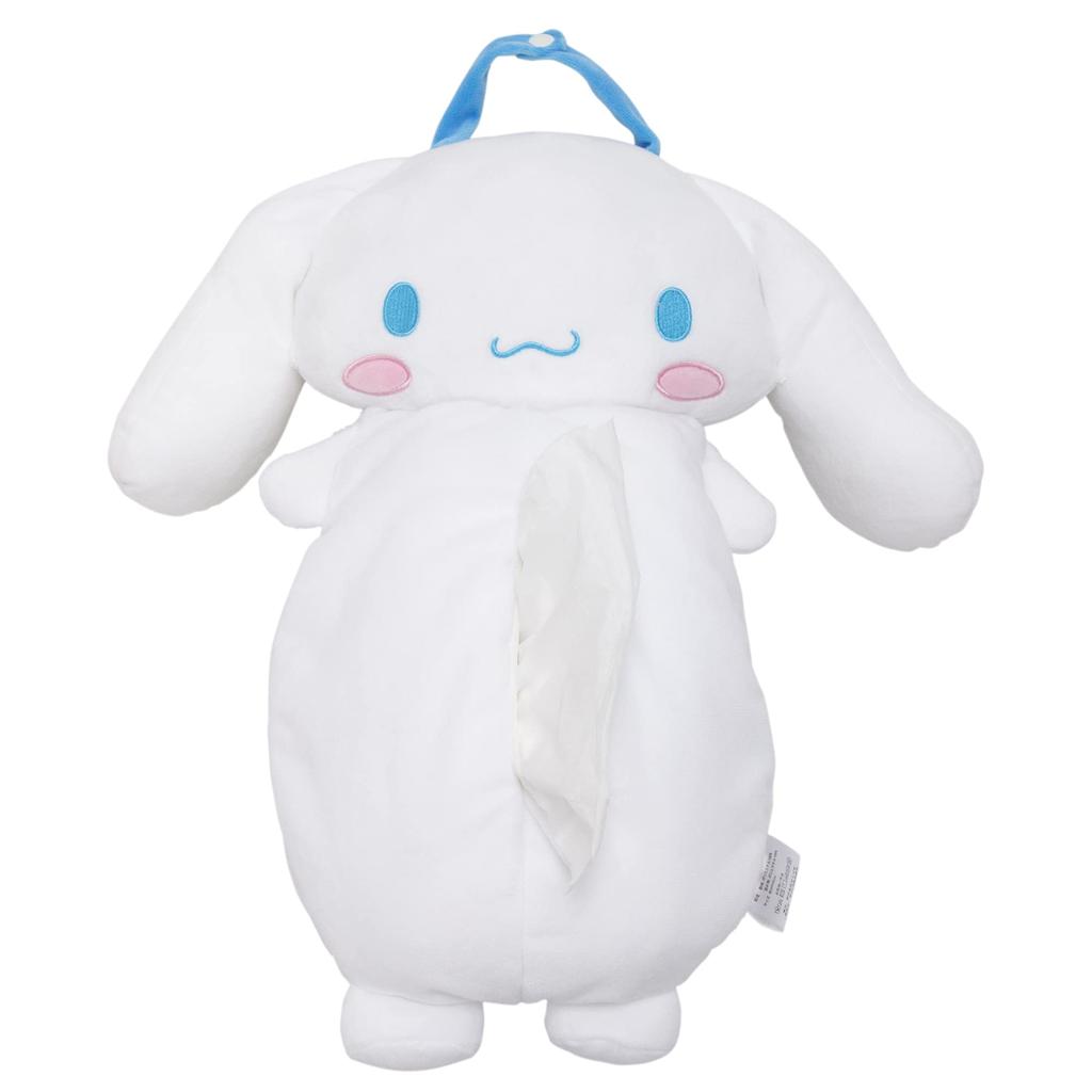 MORIPiLO Morishita Tissue Case Hanging Wall Hanging for Car Cinnamoroll Cinnamon White 45cm Fluffy Material Stuffed Toy Cover Character Goods Sanrio