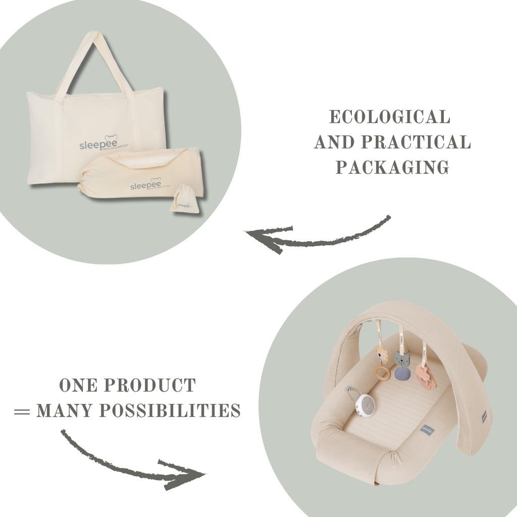 Modular Baby Nest With Sounds & Toys 4 In 1 Sand