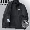 JEEP SPIRIT Men's Plus Size Casual Stand Collar Jacket