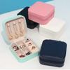 Leather Storage Earrings Necklace Ring Jewelry Organizer Display Portable Mini Jewelry Storage Box Travel Organizer Jewelry Case
