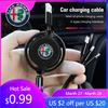 For Alfa Romeo Car Interior Charging Data Cable Scalable 3 In 1 Phone Charger For Alfa Romeo Giulietta Mito 159 Giulia Stelvio 1