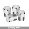 CFP5 For Skoda 4Pcs 3D Metal Tire Valve Caps Car Tyre Air Stems Cover Kamiq MK3 Roomster Rapid Kodiaq Karoq Fabia Enyaq