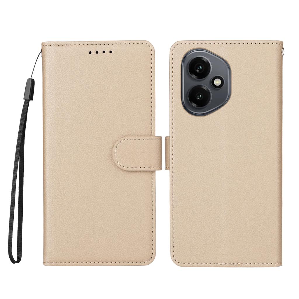 For Honor 400 5G (Global) Case RFID Blocking 3 Card Slots PU Leather Phone Cover with Wrist Strap