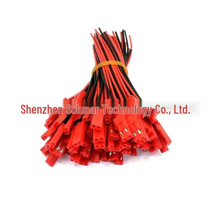 SM Male/Female Plug Cable 2.54MM Air Connection, 3-Battery Charging, 4P Terminal Power Cord, LED Light.