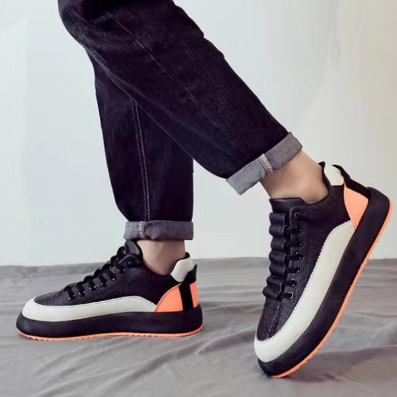 Fashion Fashion Men's Sneakers 2024 Autumn/winter New Korean Trendy Sports Casual Black Skateboard Shoes Anti Slip Thick Soled Shoes
