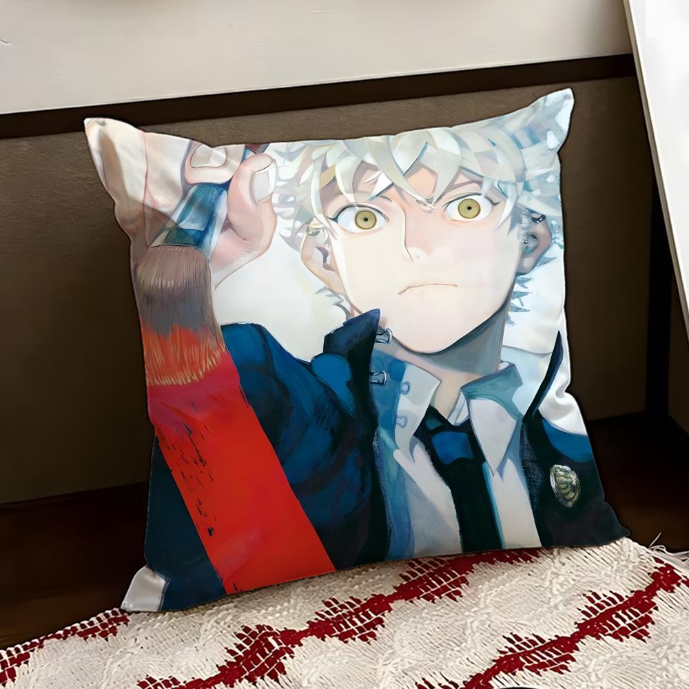 

Blue PPeriod Cushion Cover Reversible Soft Durable Pillow Cover Home Car MultiScene Use for Daily Comfort 30X30cm