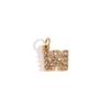 MamacitaSlay Cute Shiny Rhinestone Mini 26 Initial Letter DIY 316L Stainless Steel Charms Jewelry Accessories Round Chain Women