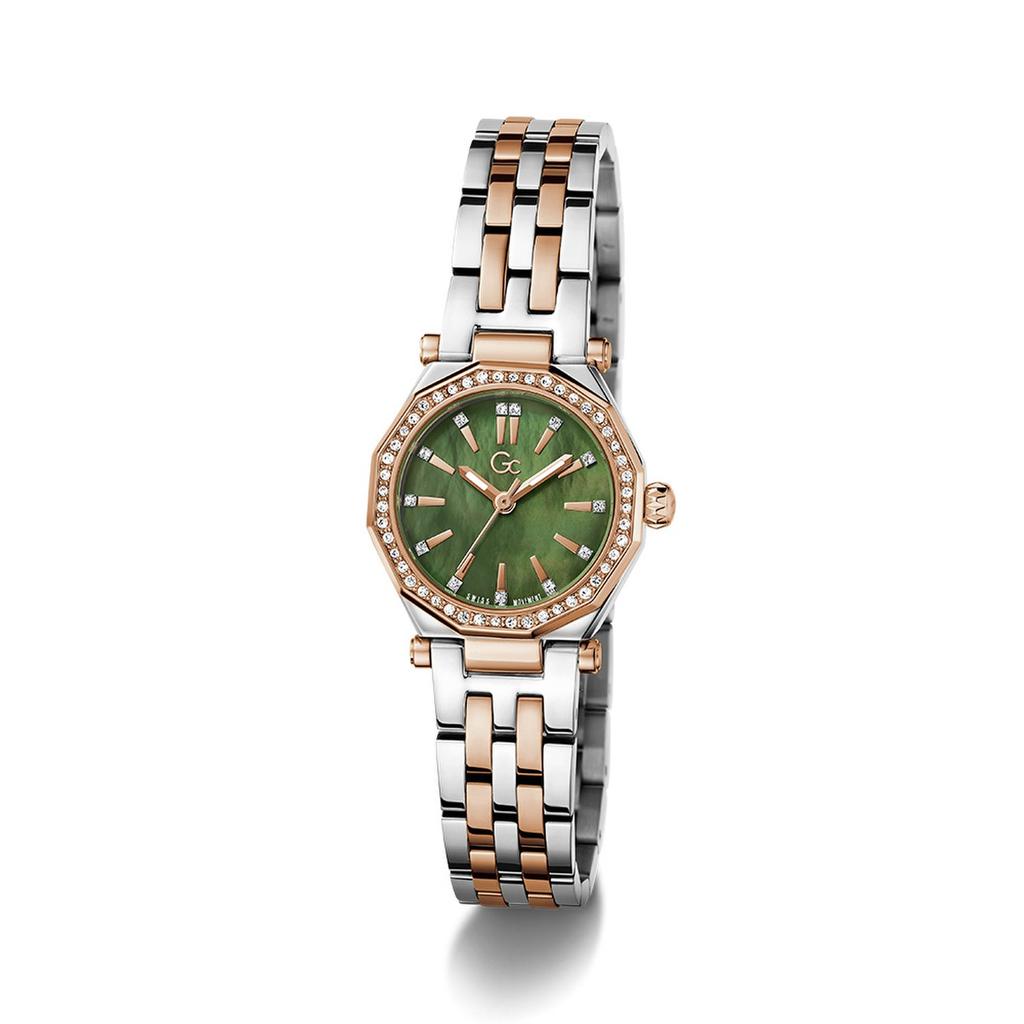 [Gc] Rose Gold Two-Tone Glim Mini (Z54004L1) Women's Watch