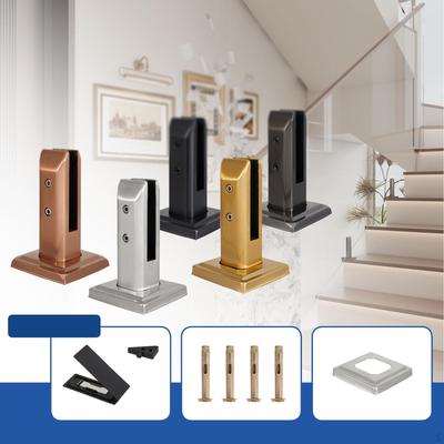 Morsetto Clip per Vetro Spessore 10-12 mm Facile Installazione Supporto Staffa per Montante di Ringhiera
