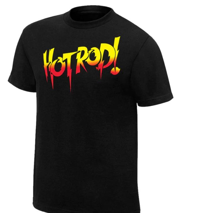 

Black Rowdy Roddy Piper Retro Hot Rod T-Shirt 2XL