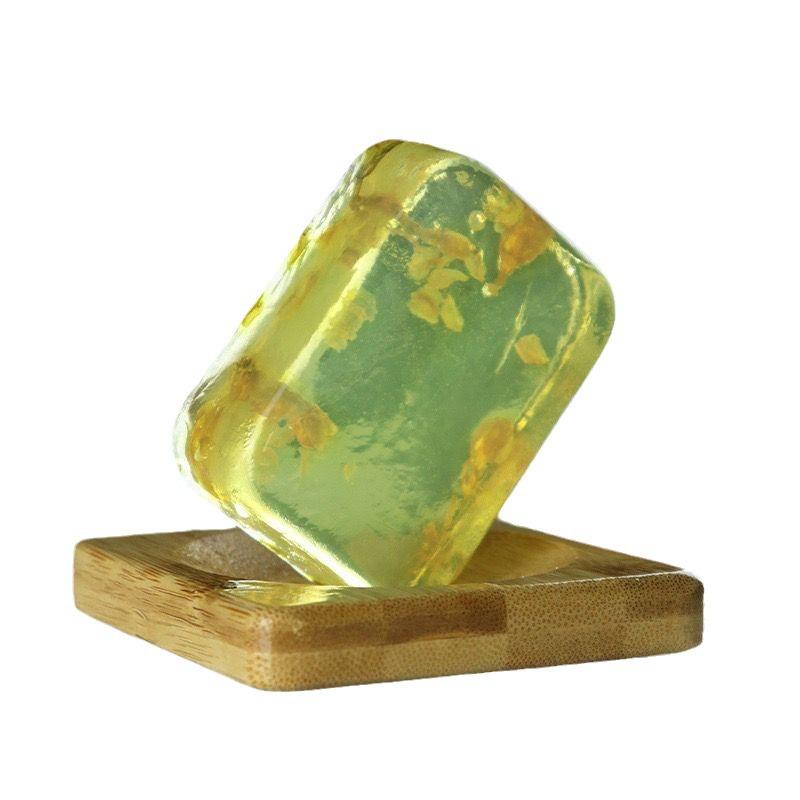 Jasmine Essential Oil Handmade Soap with Petals - Facial Cleansing & Bath 