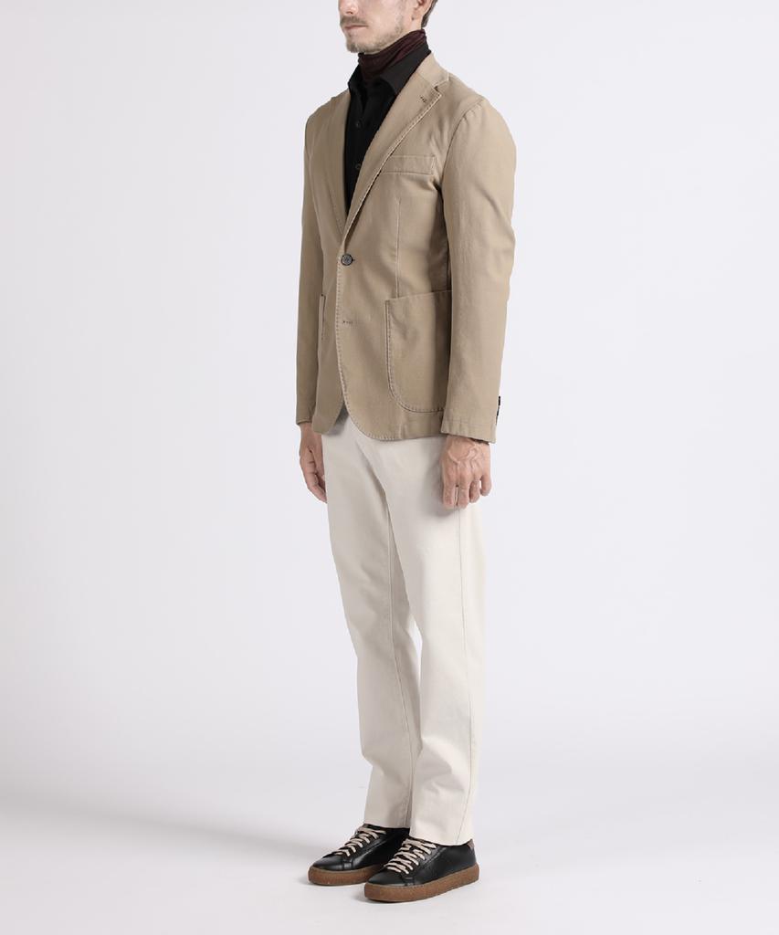 PANICALE Ivory Modern Fit Cotton Pants