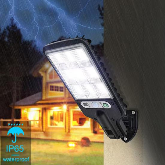 Solar Outdoor Wall Light, Motion Sensor Security Lamp with 3 Modes, Waterproof Garden Light for Patio Garage