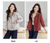 Petite Women's Trendy Plaid Patchwork Slimming Jacket