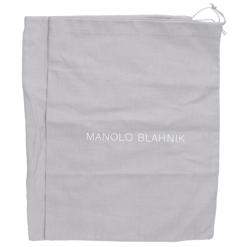 MANOLO BLAHNIK Leather pointed toe flat pumps/ shoes 37 1/2 BrownUsed