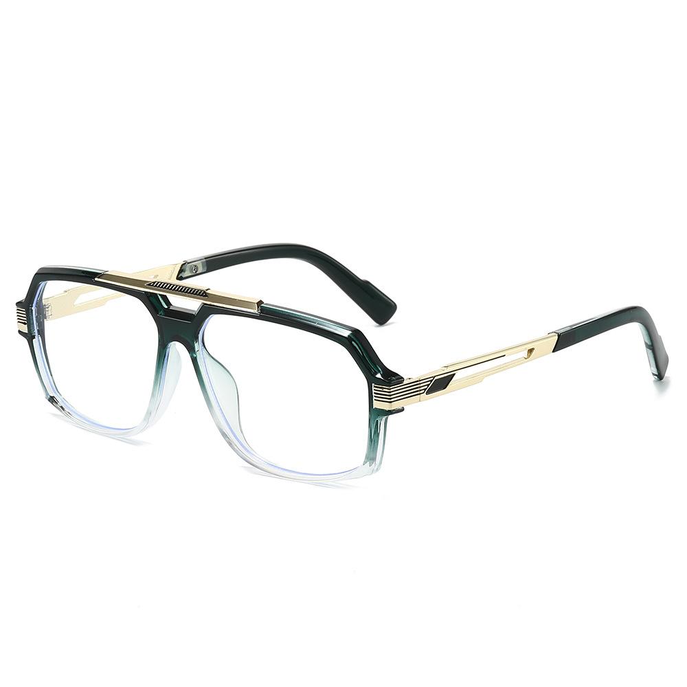 

New Luxury Brand Design Pilot Double Beam Oversized Frame Myopia Glasses Prescription Presbyopia Anti Blue Light Men Near Sight 0