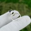 Mothers day Deal 925 Silver Natural Hessonite Rough Stackable Sister Ring US 6.5