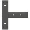 Vidaxl Nogi Do Stołu Konsolowego, 2 Pcs., Antracyt, 38X25X(72-73) Cm