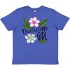 Inktastic Ragazza del Mississippi Fiori di Magnolia e Foglie T-shirt per Ragazzi e Bambini Stato Casa