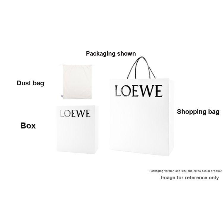 Loewe Cubi Adjustable Shoulder Strap Zipper Closure Soft Smooth Cowhide Fabric Handbag Men Handbags Black B906Q63X04-1100