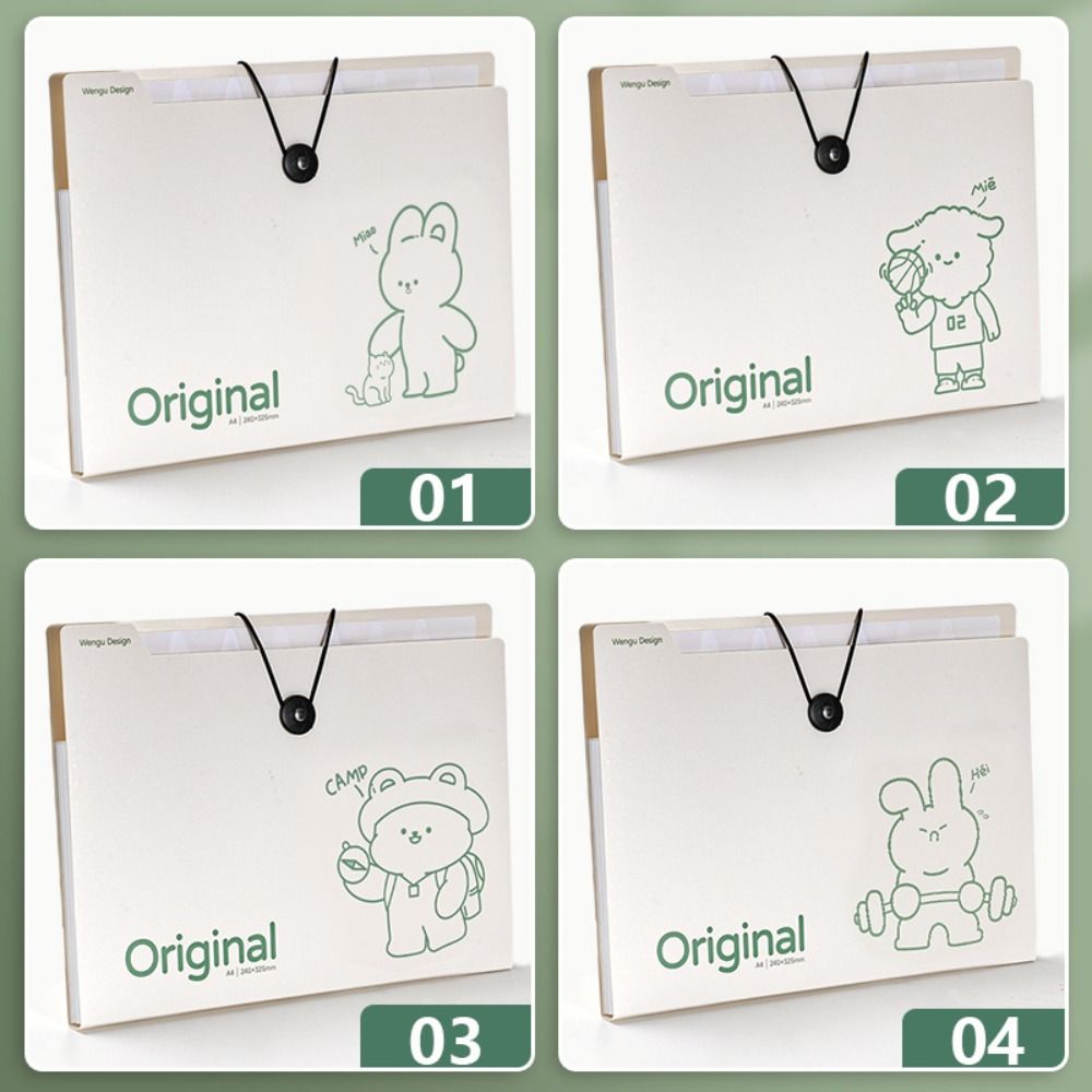 

Портативная папка для файлов формата А4, 8 карманов, сумка для документов, креативная папка-конверт, подарок 04