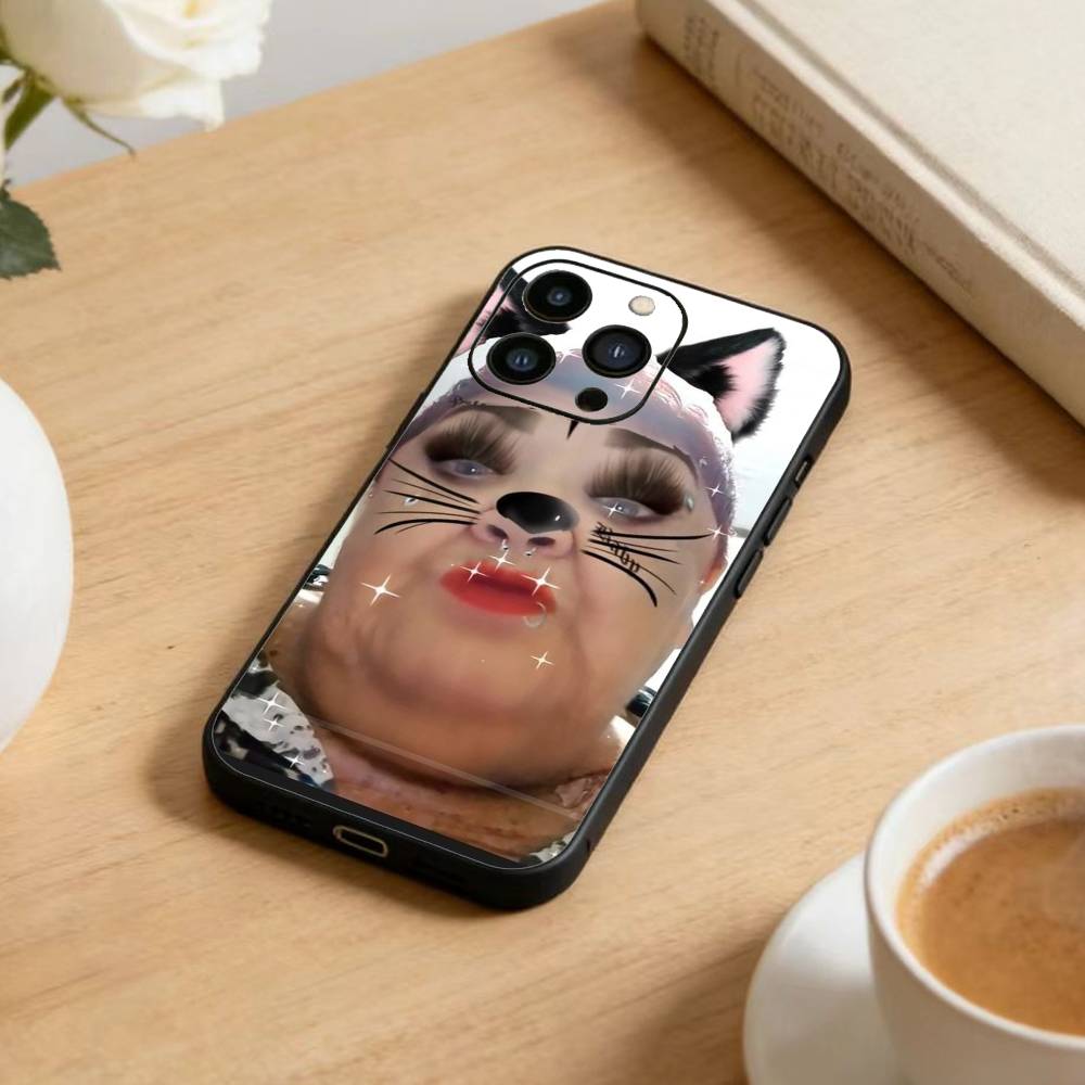 Humorous Ugly Man Funny Phone Case For iPhone 16,15,14,13,12,17,Pro Max,Plus Silicone Black Case