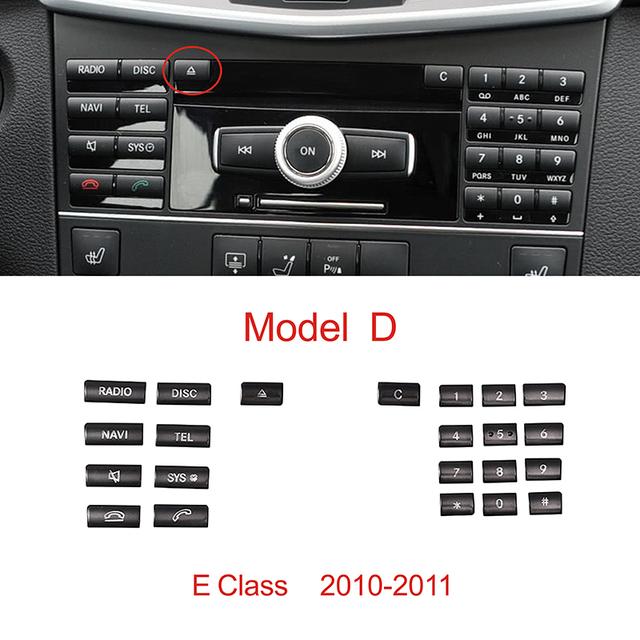 Autocolante decorative pentru panou CD pentru control central al mașinii, autocolante ABS pentru Mercedes Benz Clasa C/E W204 W212 GLK CLS 2012-2013