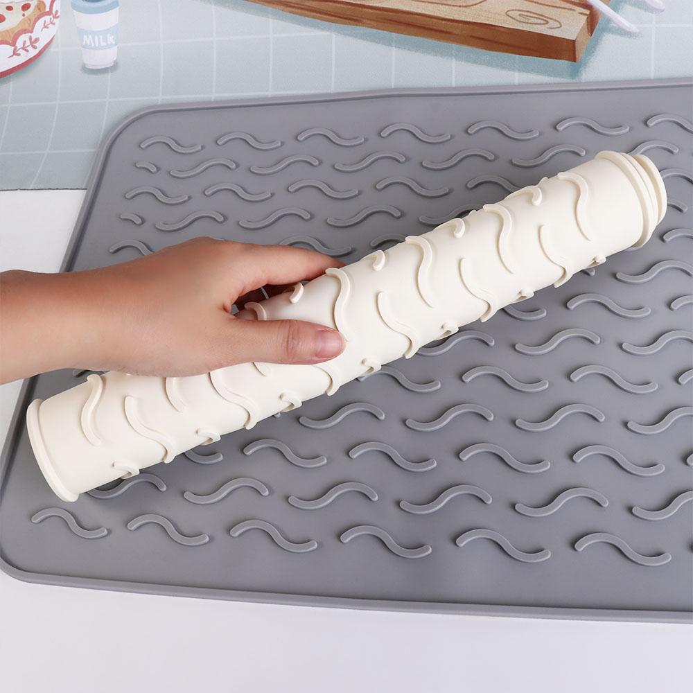 Heat Resistant Dish Drying Mat 40 x 30cm Sink Pad Countertop Drip Tray Dish Draining Mat  Tableware